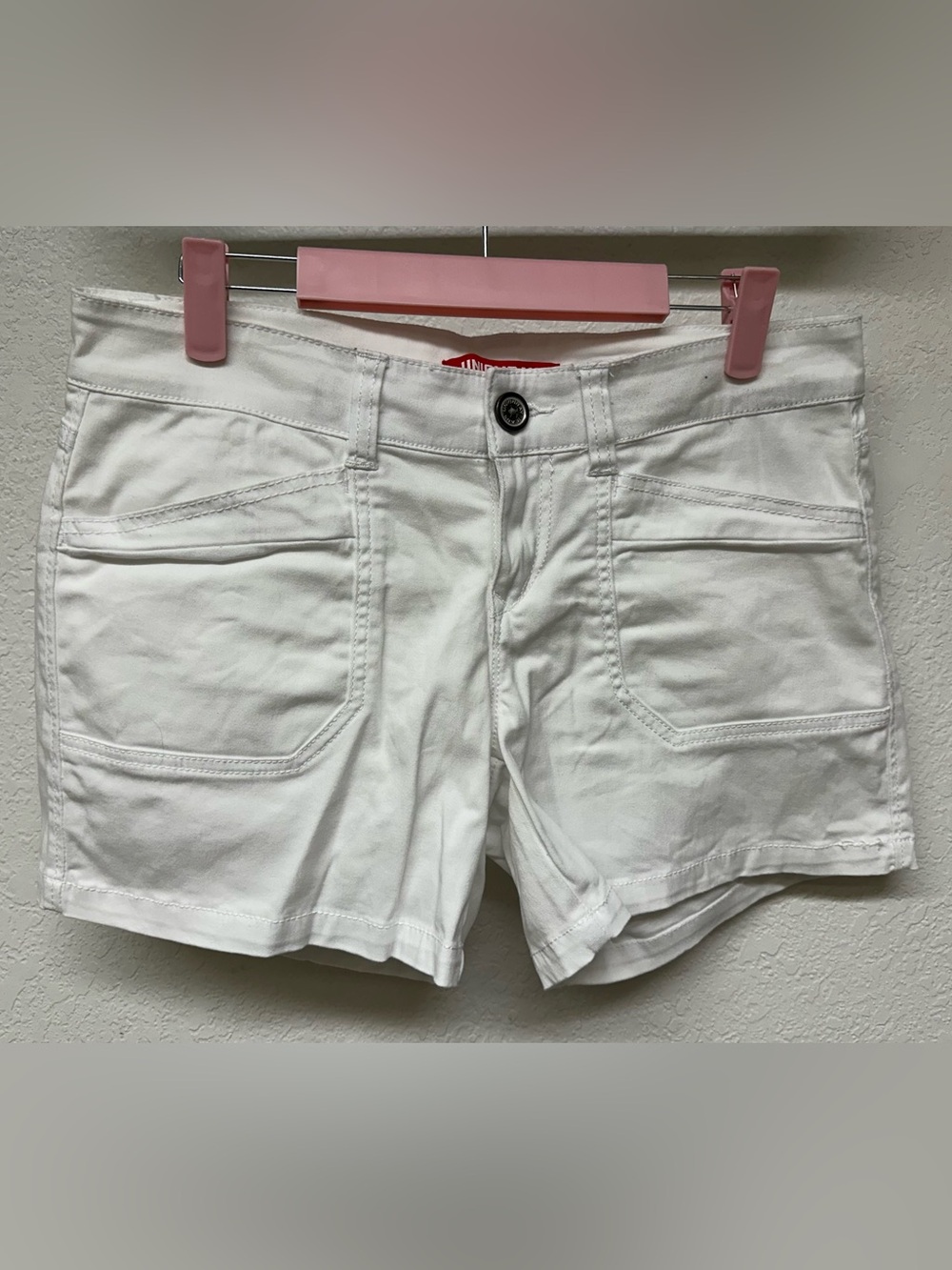 Unionbay Juniors White Darcy Stretch Cotton Shorts EUC